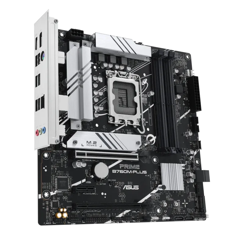 Матплата Asus Prime B760M-Plus, iB760, S1700, mATX, 4DDR-5, 1xPCI-Ex16, 4SATA, 2xM.2, HDMI, DP,14USB