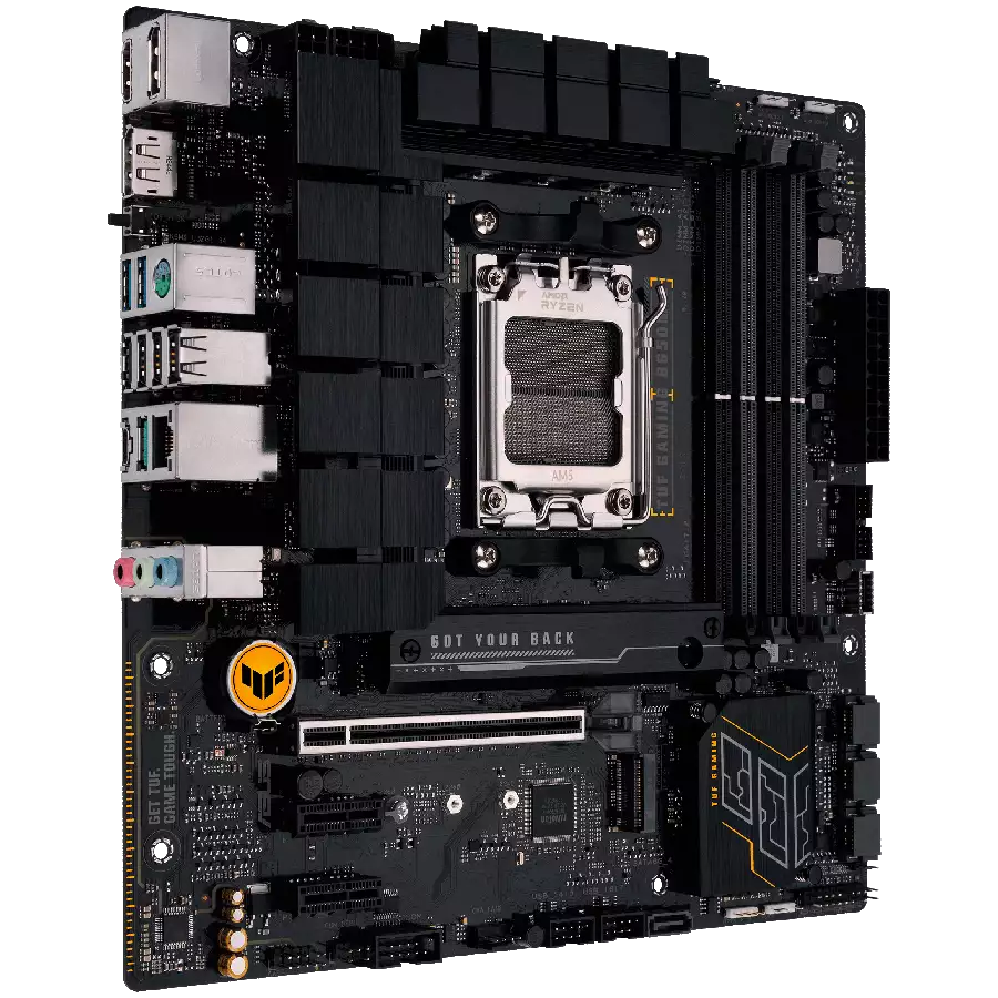 ASUS MB AM5 B650 4 x DIMM DDR5 2 x DisplayPort 1 x HDMI Wi-Fi 6 2 x M.2 4 x SATA micro-ATX