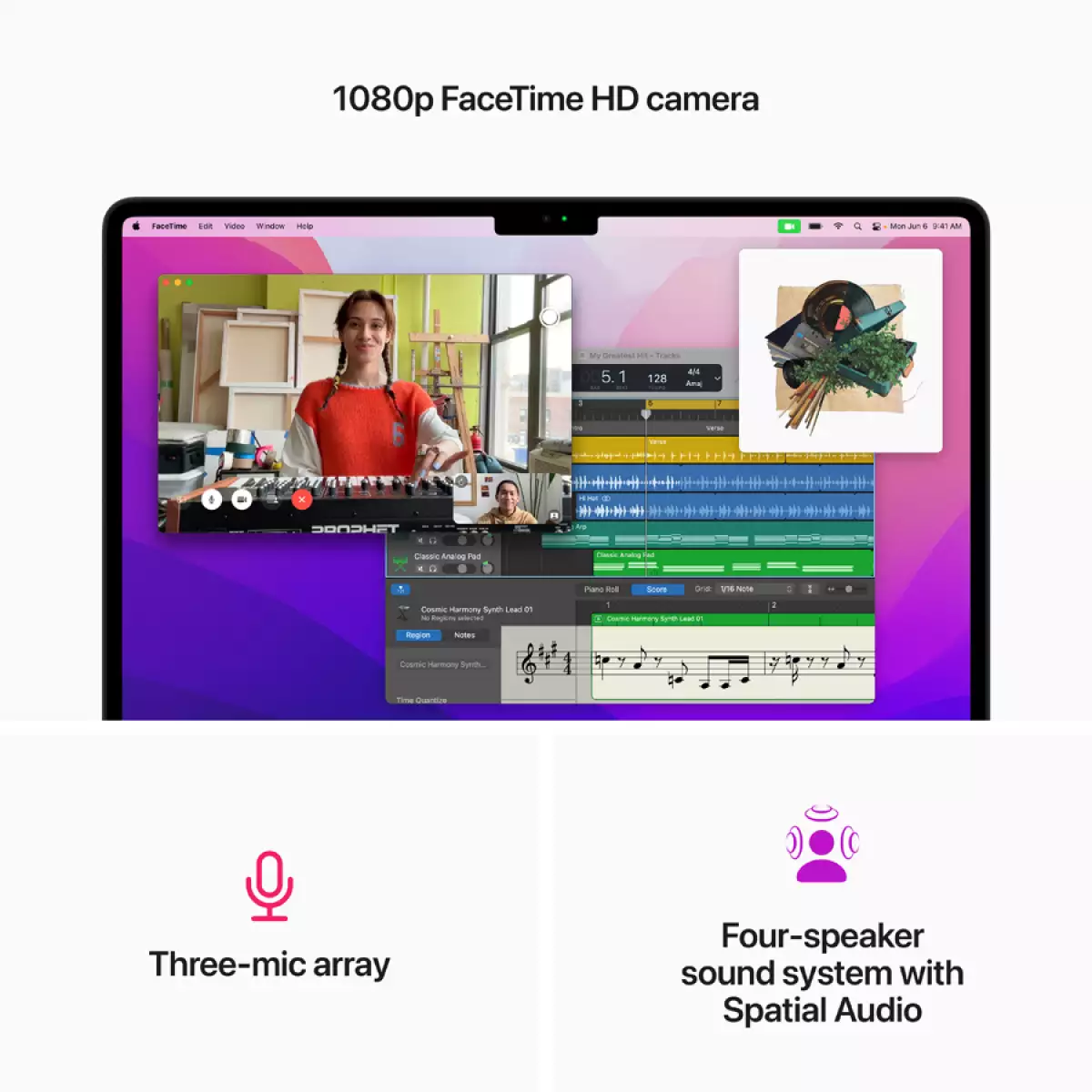 13-inch MacBook Air: Apple M2 chip with 8-core CPU and 8-core GPU, 16GB, 256GB - Midnight,Model A2681