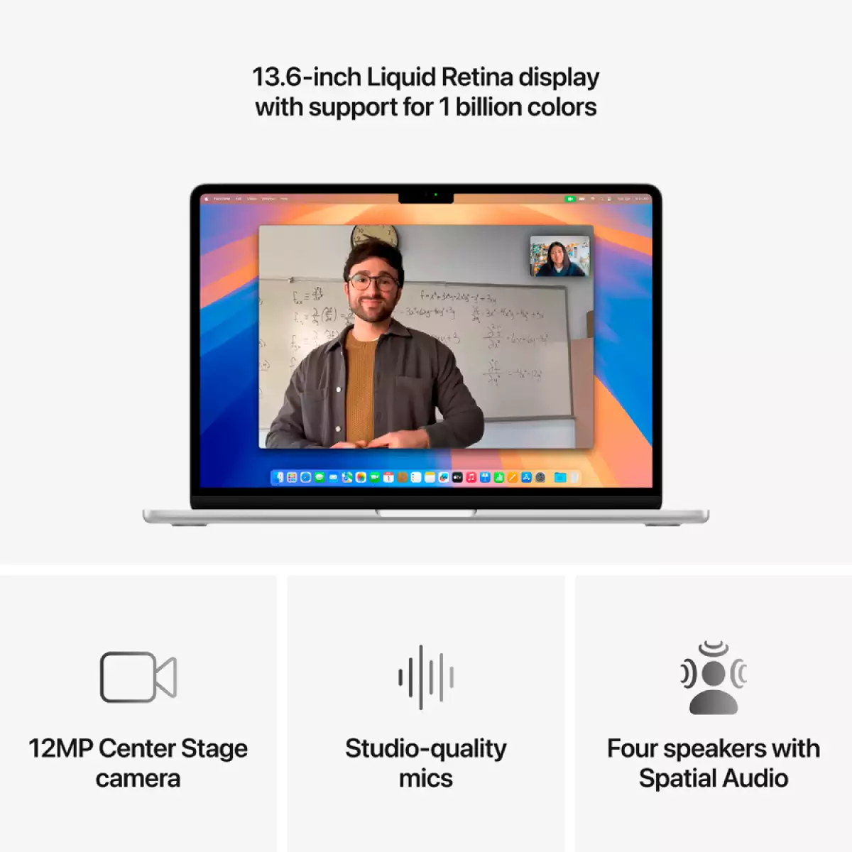 13-inch MacBook Air: Apple M4 chip with 10-core CPU and 10-core GPU, 24GB, 512GB SSD - Silver,Model A3240