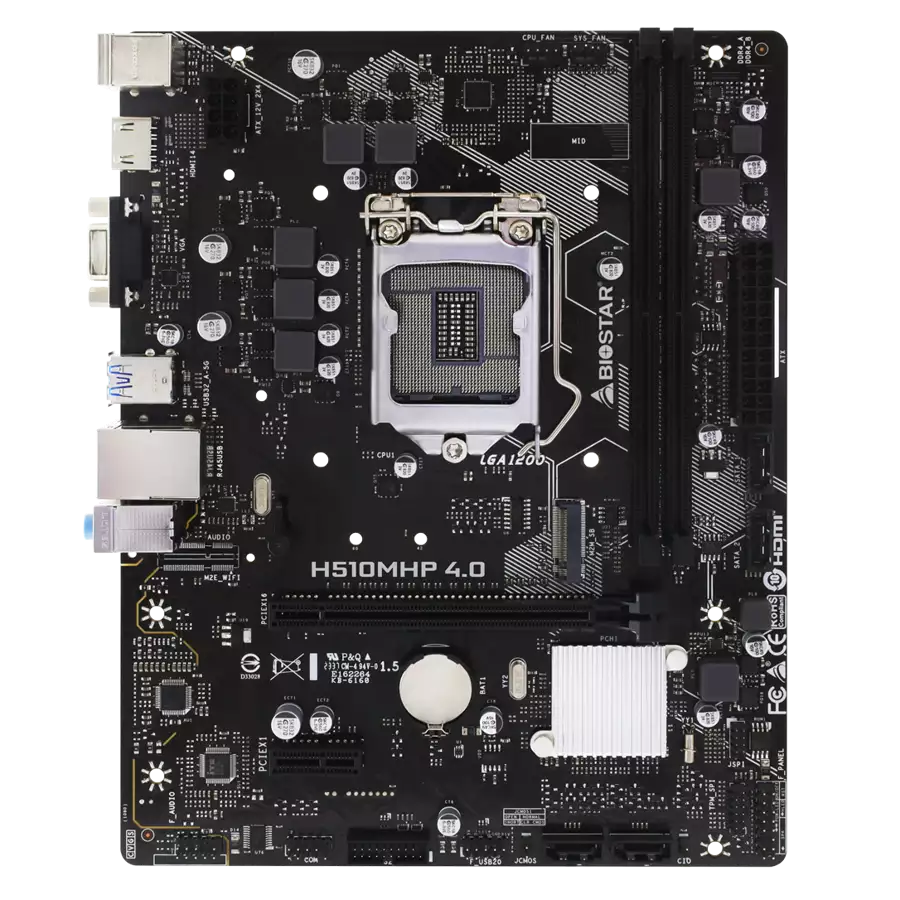 BIOSTAR MB H470 Socket 1200 2 x DDR4 4 x SATA III 1x M.2 1 x HDMI Port 1 x VGA Port Micro ATX