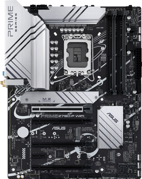 Матплата Asus Prime Z790-P WiFi, iZ790, S1700, ATX, 4DDR-5, 4xPCI-Ex16, 4SATA, 3xM.2, HDMI, DP,17USB