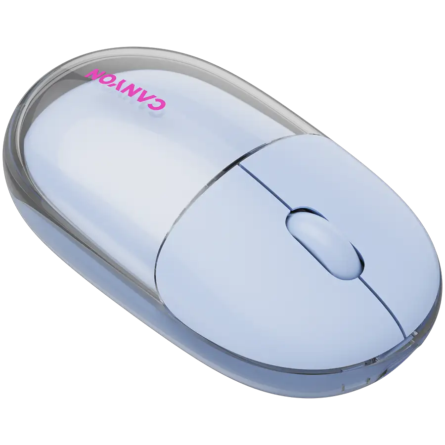 CANYON mouse OnClick 24 BT/ Wireless Transparent/Blue