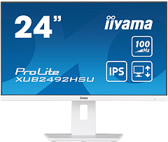 Монитор LCD 24'' 16:9 1920х1080(FHD) IPS, 100Mhz, nonGLARE, 250cd/m2, H178°/V178°, 1300:1, 80M:1, 16.7M, 0,4ms, HDMI, DP, USB, HDCP, 3Y, White
