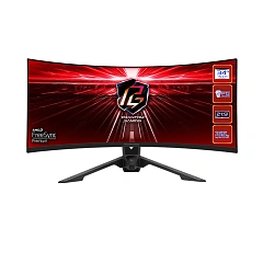 Монитор 34" ASRock PG34WQ15R3A, Black, VA, 3440x1440@165Hz, 550кд/м, 3000:1, 1ms, 2xHDMI, DP