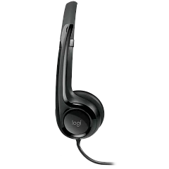 Гарнитура Logitech H390 (USB, элементы управления на кабеле, кабель 2.33м) (M/N: A00146)