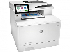 МФУ HP Color LaserJet Enterprise MFP M480f Printer/Scanner/Copier/Fax, A4, 600x600 dpi, 27(27)ppm, 2Gb, 800 Mhz, 2trays 50+250,ADF50, Duplex, USB/GigEth, Duty cycle - 55 000