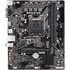 GIGABYTE Mainboard Desktop H510M H V2 (S1200, H510, 2xDDR4, HDMI, VGA, 1xPCIex16, 2xPCIex1, ALC887, Realtek GbE LAN, 4xSATA III, 1xM.2, USB 3.2, USB 2.0, mATX, Retail)