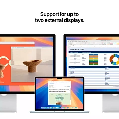 13-inch MacBook Air: Apple M4 chip with 10-core CPU and 8-core GPU, 16GB, 256GB SSD - Sky Blue,Model A3240