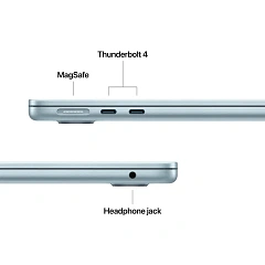 13-inch MacBook Air: Apple M4 chip with 10-core CPU and 8-core GPU, 16GB, 256GB SSD - Sky Blue,Model A3240
