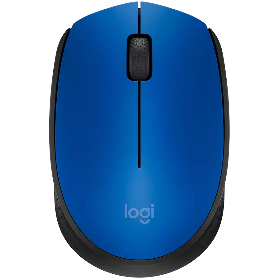 Мышь беспроводная Logitech M171 Blue (синяя, оптическая, 1000dpi, 2.4 GHz/USB-ресивер) (M/N: M-R0060 / C-U0010)