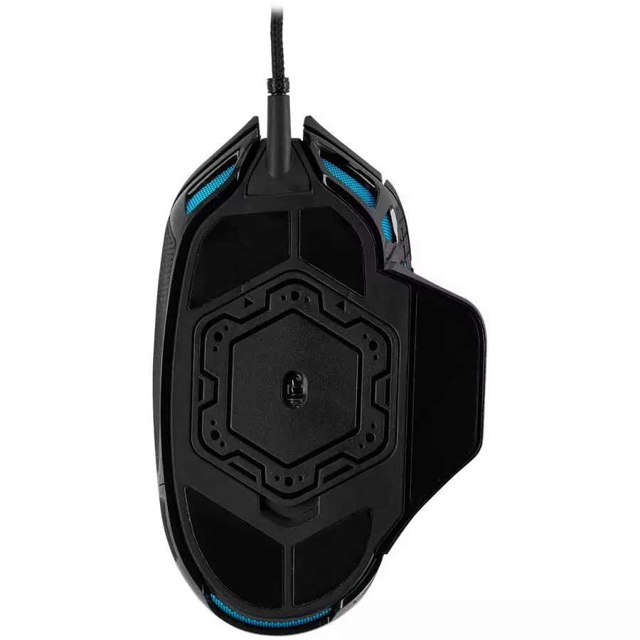 CORSAIR NIGHTSWORD RGB, Performance Tunable FPS/MOBA, Black, Backlit RGB LED, 18000 DPI, Optical