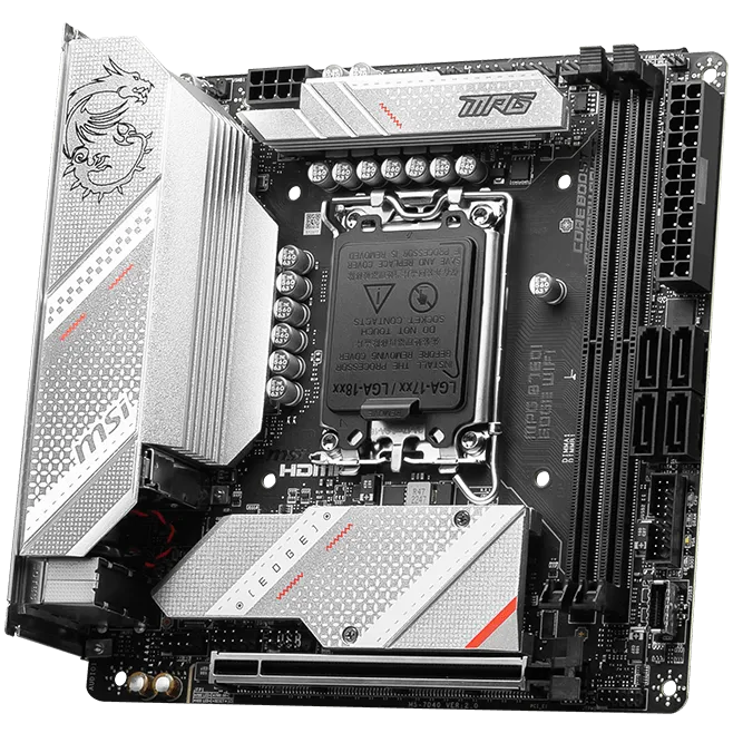 Материнская плата MSI MPG B760I EDGE WIFI LGA1700 2xDDR5 4xSATA3 2xM.2 HDMI DP M-ITX
