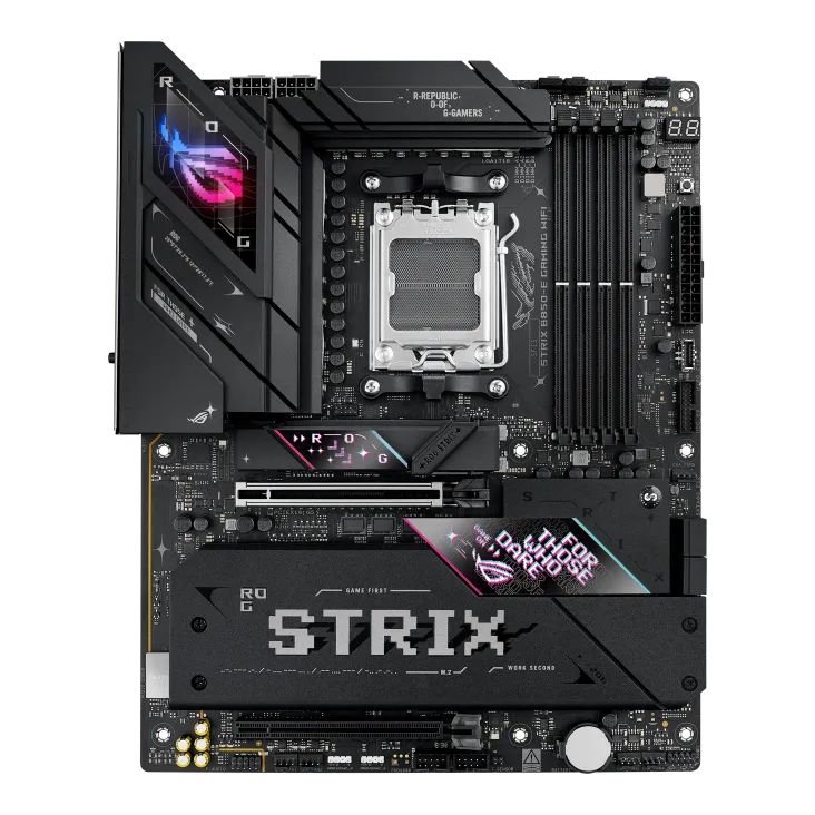 Материнская плата ASUS ROG STRIX B850-E GAMING WIFI AM5 4xDDR5 4xSATA 5xM.2 HDMI DP ATX