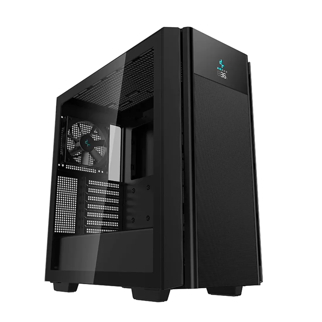 Корпус DeepCool CH510 Mesh Digital, Midi Tower, E-ATX, Black, 2x3.5"/3x2.5", USB3.0, USB-C