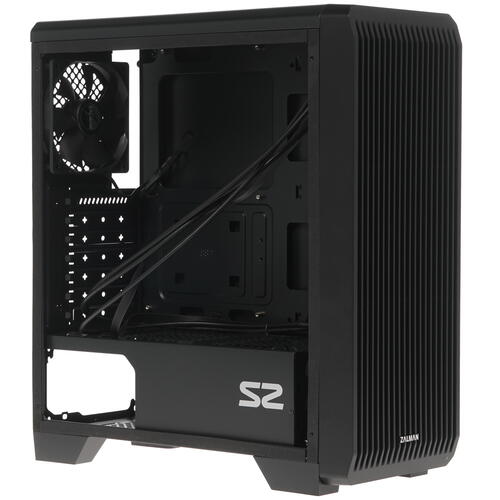 Корпус Zalman S2 TG, Midi Tower, ATX, Black, 2x3.5"/2x2.5", 2xUSB, USB3.0
