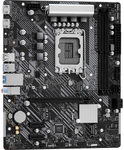 Материнская плата ASRock B760M-H2/M.2 LGA1700 2xDDR5 4xSATA RAID 2xM.2 2xHDMI mATX