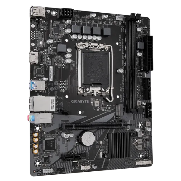 Матплата Gigabyte H610M K DDR4, iH610, S1700, mATX, 2DDR-4, 1xPCI-Ex16, 2SATA, 1xM.2, HDMI, 10USB