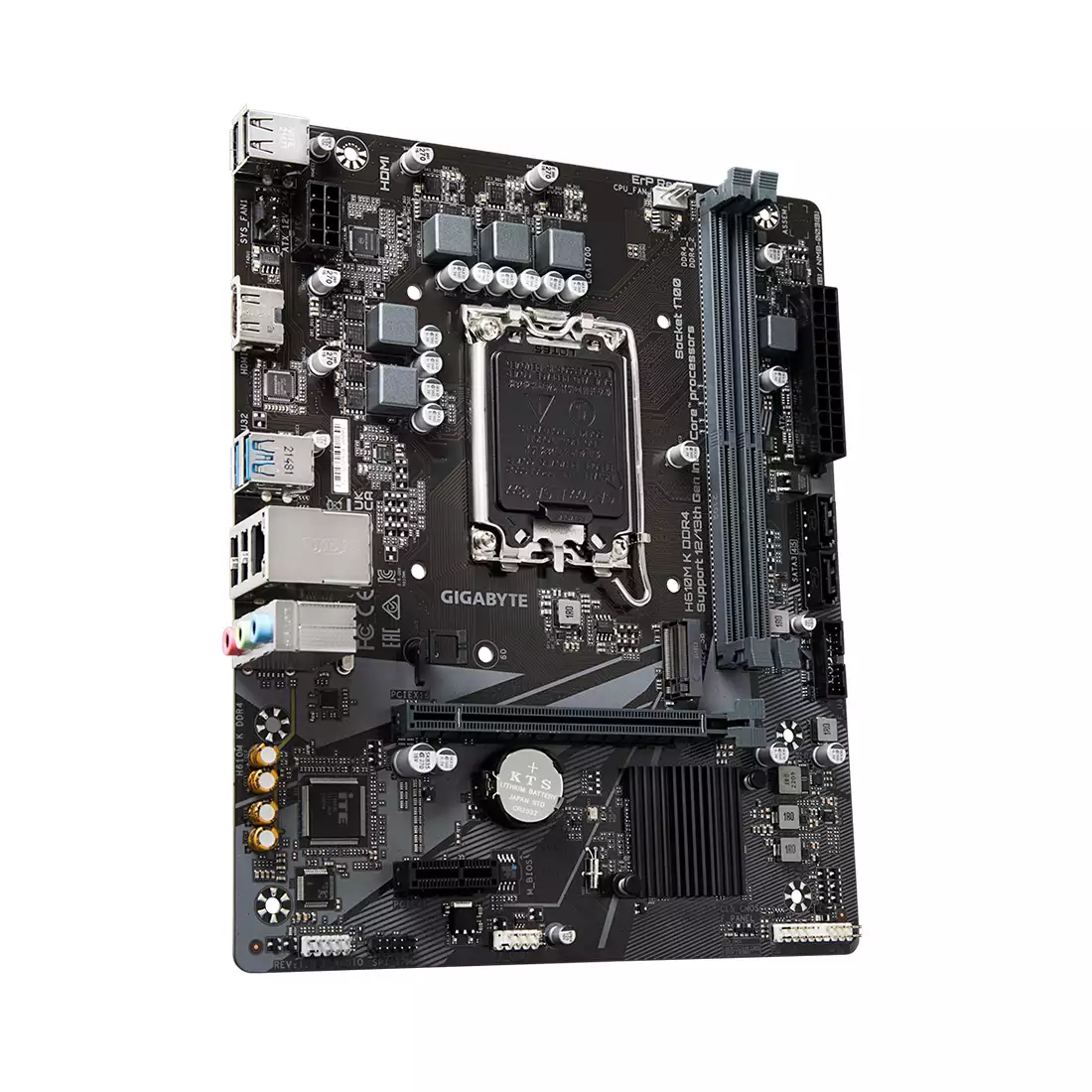 GIGABYTE MB H610M K DDR4 LGA1700 2 x DDR4 DIMM 1 x M.2 2 x SATA 1 x HDMI port Micro ATX