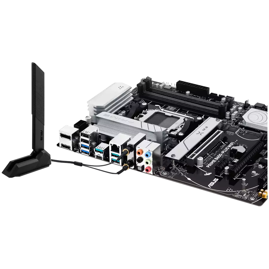 ASUS Main Board Desktop AMD Socket AM5 AMD B650 Chipset 4 x DIMM, Max. 192GB, DDR5 1 x DisplayPort 1 x HDMI port1 xWi-Fi Module 2 x M.2 slots 4 x SATA ATX Form Factor