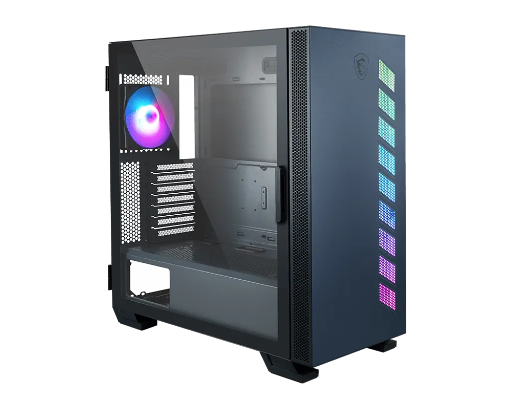 Корпус MSI MAG Vampiric 300R, Midi Tower, ATX, Pacific Blue, 2x3.5"/2x2.5", 2xUSB2.0, USB-C