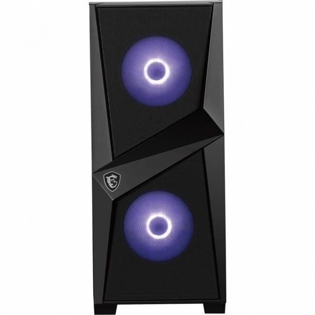 Корпус MSI MAG Forge 100M, Mid Tower, ATX, Black, 2x3.5"/3x2.5" HDD, 2xUSB3.0, Mic+Audio, RGB