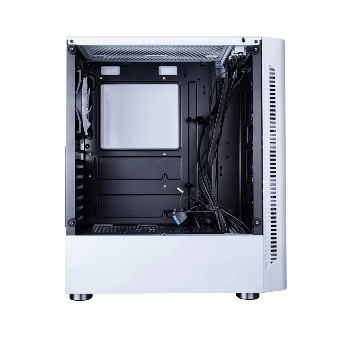 Корпус 1Stplayer DK-D4-WH, Midi Tower, ATX, White, 1x3.5"/1x2.5", 2xUSB2.0, 3хUSB3.0, RGB