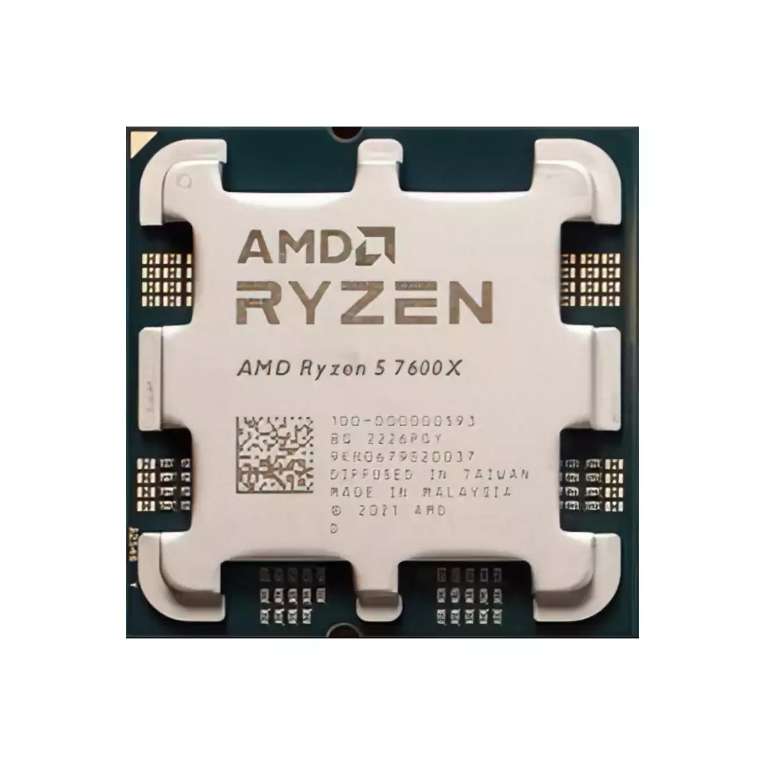 Процессор AMD Ryzen 5 7600X 4,7Гц (5,3ГГц Turbo) Zen4 6-ядер 12-потоков, 6MB L2, 32MB L3, 105W-142W, AM5, OEM, 100-000000593
