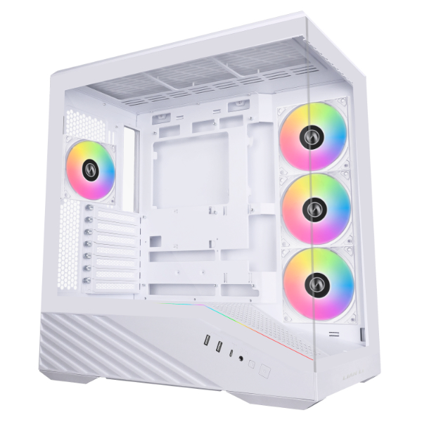 Корпус Lian Li Vector V100W E-ATX/ATX/mATX/ITX G99.V100W.01 2xUSB3.0, USB3.1, Type-C White (комплектация без предустановленного воздушного охлаждения)