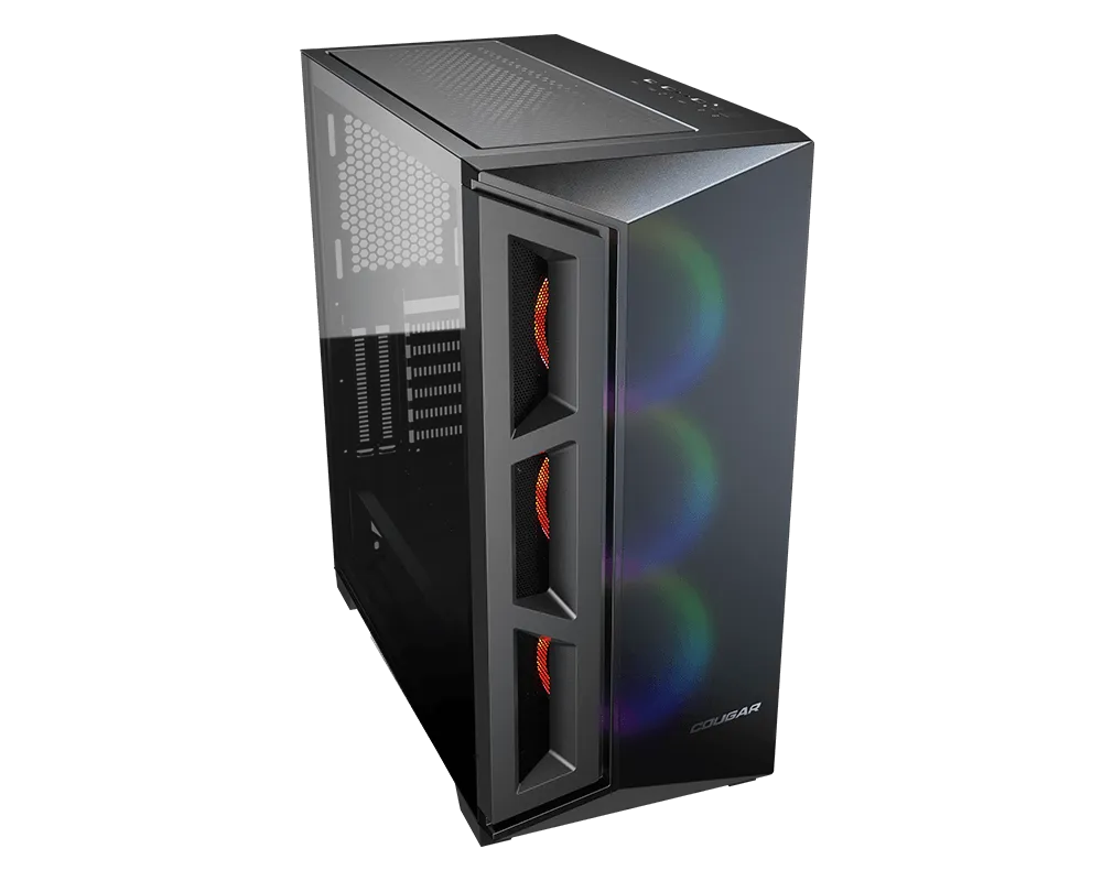 Корпус Cougar DarkBlader X5 RGB, Midi Tower, E-ATX, Black, 2x3.5"/2x2.5", 2xUSB3.0, USB-C