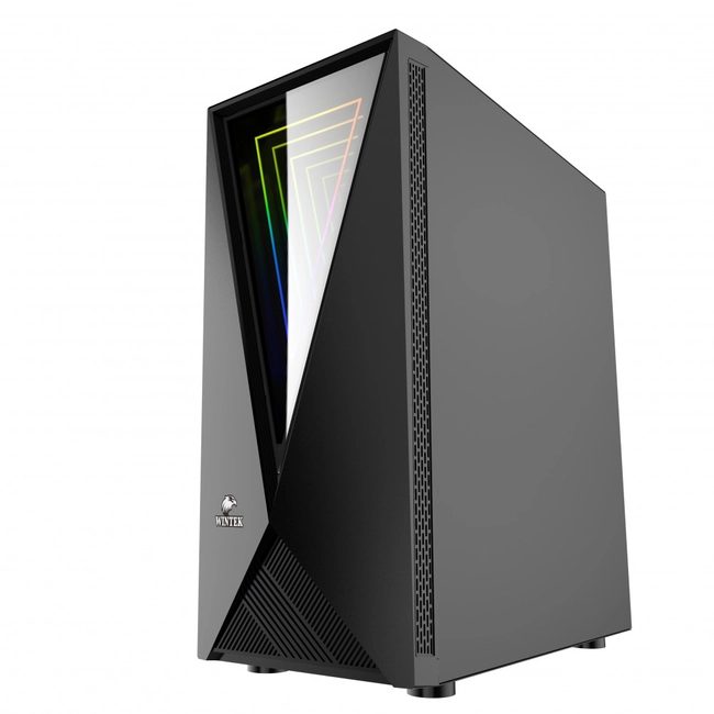 Корпус Wintek Space JX188-5 TG, Midi Tower, ATX, Black, 2x3.5"/2x2.5", 2xUSB, 2xUSB3.0