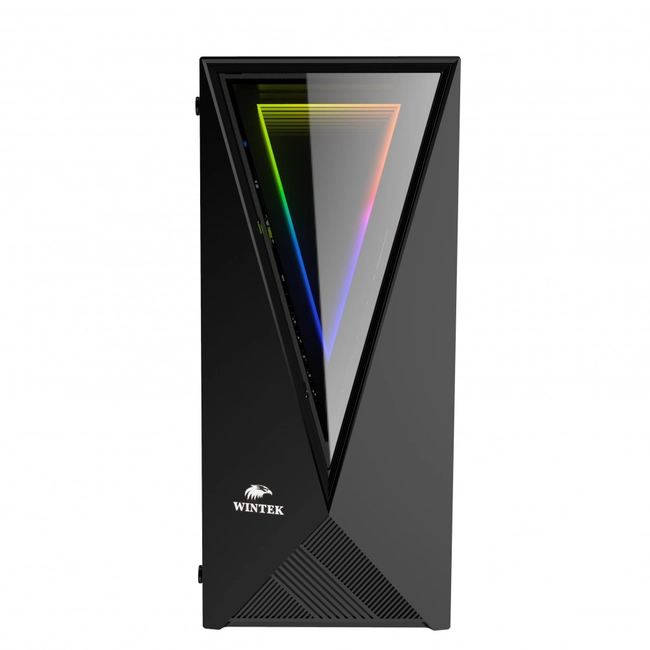Корпус Wintek Space JX188-5 TG, Midi Tower, ATX, Black, 2x3.5"/2x2.5", 2xUSB, 2xUSB3.0