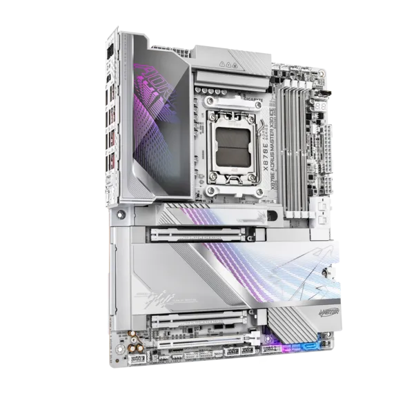 Матплата Gigabyte X870E Aorus Master X3D ICE,AM5,ATX,4DDR-5,3хPCI-Ex16,2SATA,5xM.2,HDMI,2USB-C,20USB