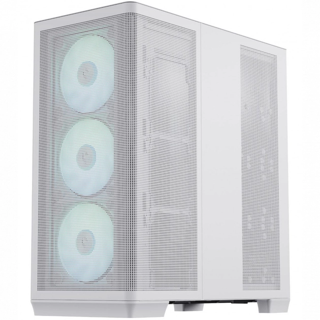 Корпус AeroCool APNX C1, Midi Tower, ATX, White, 3x3.5"/3x2.5", 2xUSB3.0, USB-C