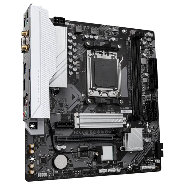 Матплата Gigabyte B650M Gaming WiFi6E, AM5, mATX, 2DDR-5, 1xPCI-Ex16, 4SATA3, M.2, HDMI, VGA, 12USB