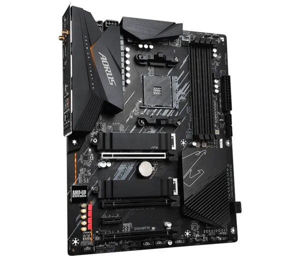 Матплата Gigabyte GA-B550 Aorus Elite AX V2, AM4, ATX, 4DDR-4, 3xPCI-Ex16, 4SATA,2xM.2,HDMI,DP,11USB
