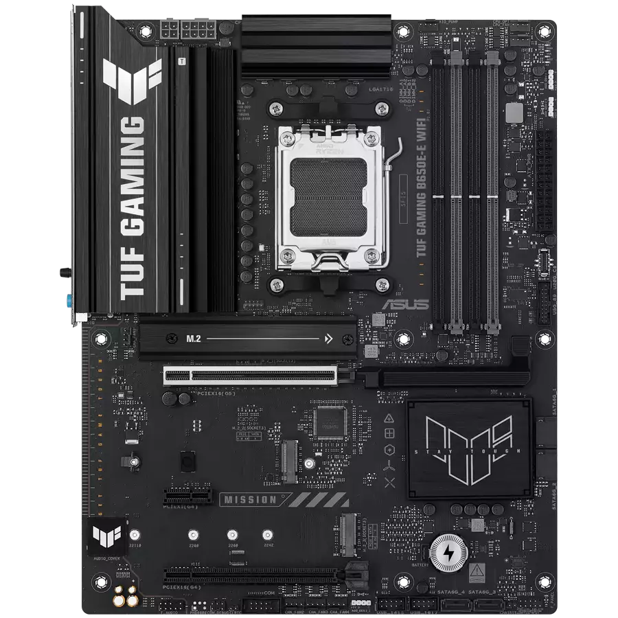 ASUS Main Board Desktop Socket AM5 AMD B650 Chipset 4 x DIMM slots, max. 256GB, DDR5 1 x DisplayPort 1 x HDMI 1 x Wi-Fi module 3 x M.2 slots 4 x SATA ATX Form Factor