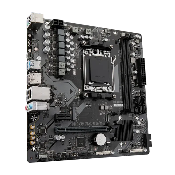 Матплата Gigabyte A620M H, AM5, mATX, 2DDR-5, 1xPCI-Ex16, 4SATA, 1xM.2, HDMI, DP, 12USB
