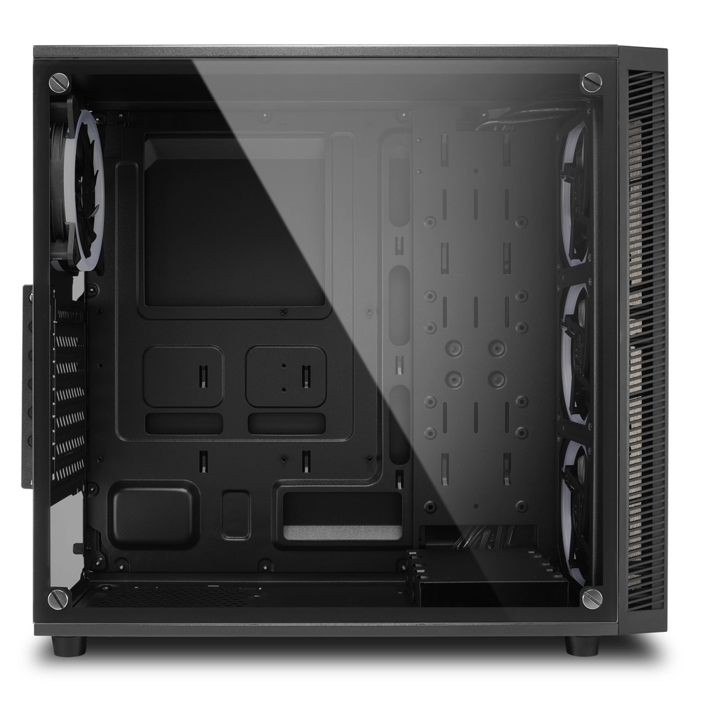 Корпус Sharkoon TG4 RGB, Midi Tower, ATX, m-ATX, Black, 2x3.5"/4x2.5", 2xUSB3.0