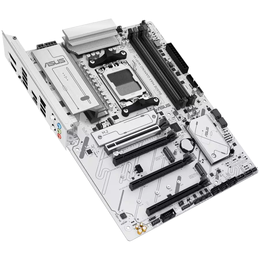 ASUS Main Baord Desktop AMD Socket AM5 AMD B650 Chipset 4 x DIMM slots, max. 256GB, DDR5 1 x DisplayPort1 x HDMI port 1 x Wi-Fi module 3 x M.2 slots 4 x SATA ATX Form Factor
