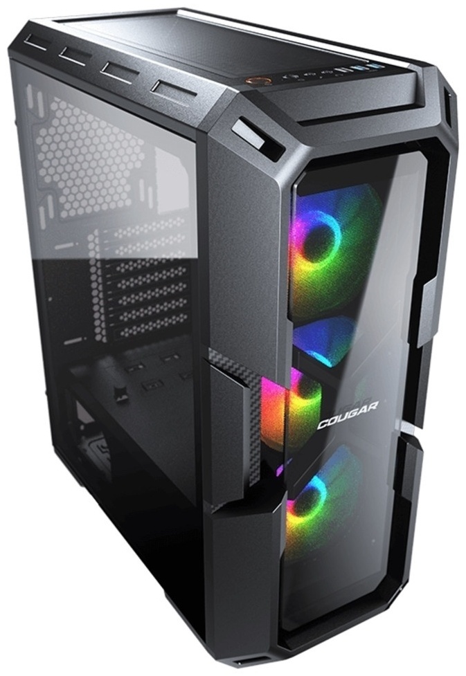 Корпус Cougar MX440-G RGB, Midi Tower, ATX, Black, 2x3.5"/4x2.5", USB2.0, 2xUSB3.0, RGB
