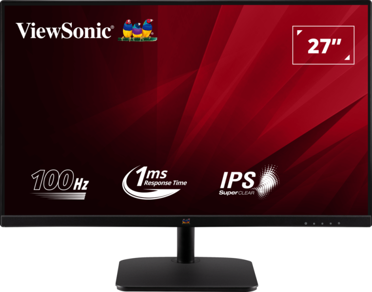 Монитор 27" ViewSonic VA2732-H, Black, IPS, 1920x1080@75Hz, 250кд/м2, 1000:1, 4ms, VGA, HDMI