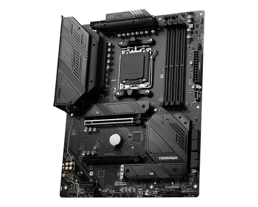 Матплата MSI MAG B650 Tomahawk WiFi, AM5, ATX, 4DDR-5, 2xPCI-Ex16, 6SATA, 3xM.2, HDMI, DP, 17USB