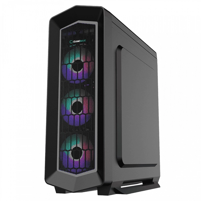 Корпус GameMax Asgard(MFG.G516-FRGB), Midi Tower, ATX, Black, 2x3.5"/2x2.5", 2xUSB2.0, USB3.0
