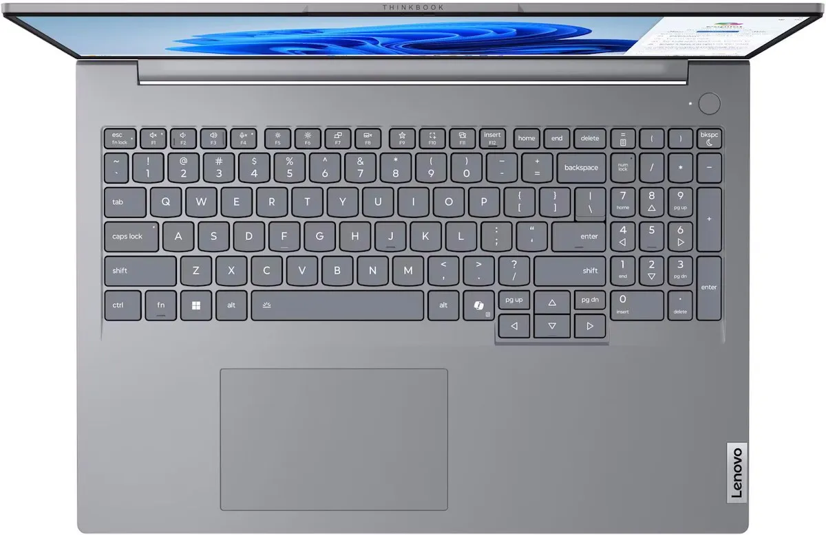 ThinkBook 16 G8 IAL, Intel® Core™ Ultra 5 225U (E-cores up to 3.80GHz, 12MB), 16" WUXGA Non-Touch, 16.0GB, 1x512GB SSD M.2 2242 PCIe Gen4 QLC, Intel® Graphics, BT 5.1 or above,Wi-Fi 6E 2x2 AX, 100/1000M Ethernet, FPR, 1080P FHD IR, 3 Cell Li-Pol 45Wh, 65W