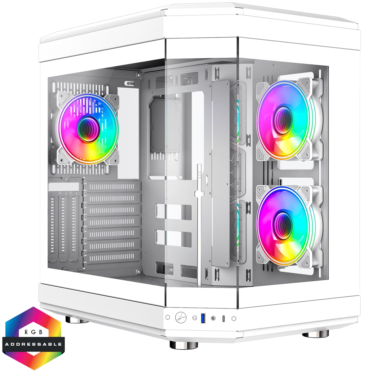 Корпус ПК без БП GameMax HYPE White