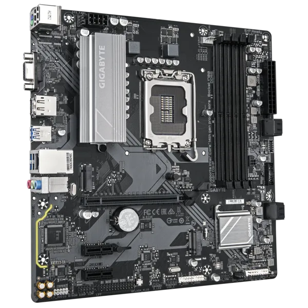 Матплата Gigabyte B760M D3HP, iB760, S1700, mATX, 4DDR-5, 1xPCI-Ex16, 4SATA, 2xM.2,VGA,HDMI,DP,11USB