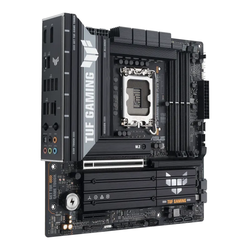 Материнская плата ASUS TUF GAMING B860M-PLUS WIF, LGA1851 B860 4xDDR5 4xSATA 3xM.2 HDMI DP mATX