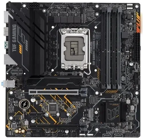 Матплата Asus TUF G B660M-E D4, iB660, S1700, mATX, 4DDR-4, 2xPCI-Ex16, 4SATA, 2xM.2, HDMI, DP,13USB