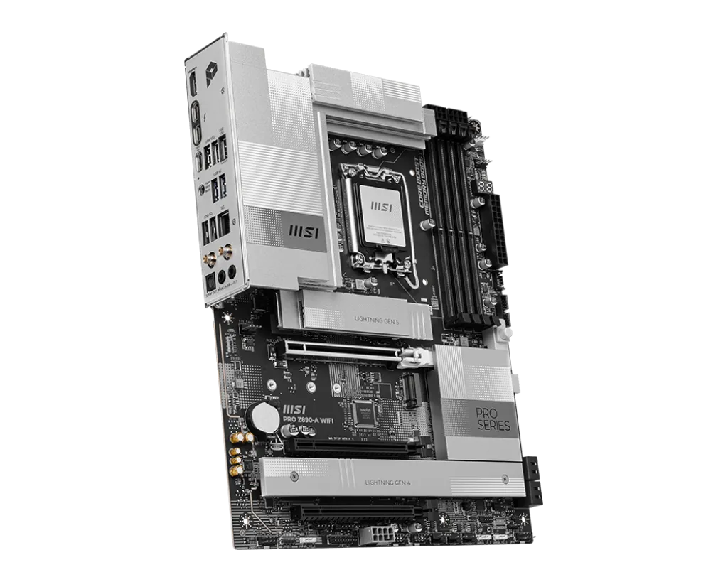 Материнская плата MSI PRO Z890-A WIFI LGA1851 4xDDR5 4xSATA3 RAID 4M.2 1xHDMI 2xType-C DisplayPort ()Thunderbolt 4) ATX